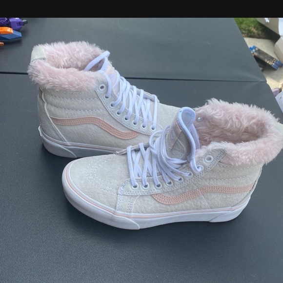 fluffy vans high top